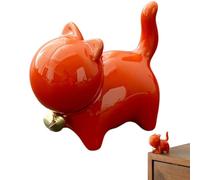 Toilet Bolt Caps - Cute Cat Gadgets, Bathroom Decor | Ceramic Animal Covers Easy Installation Accessory, Cat Ornaments Hardware Component For Home Restroom