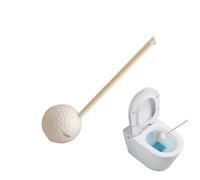 Toilet Bowl Cleaner Brush - Golf Ball Shaped Scrubber, Household Flexible Toilet Brush | Bathroom, Apartment, RV, Restroom, Hotel, Dormitory | Ergonomic, Soft and Durable Cleaning, No-Drill Crevice