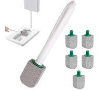 Toilet Bowl Stain Remover - 24.1cm Toilet Cleaning Wand - Durable ABS Stone Pumice Cleaner 174g With Handle And 5 Heads For Easy Hygienic Toil.et Cleaning
