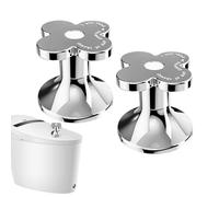 Toilet Button - ABS 3.1x3.1x2.9cm Push Flower Handle | Toilet Lid Flower Shaped Press Tool, Drawer Cabinet Accessory with Adhesive | Bathroom Flushing Handle Home, Bathroom, Toilets Lid, Drawer