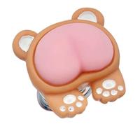 Toilet Button Cover - ABS Sturdy Fun Design, Flush Press Helper, Kitten Bunny Bear Butt Style | Hygienic Easy, Bathroom Decor Accessory, Nail Protection Tool For Home, Office