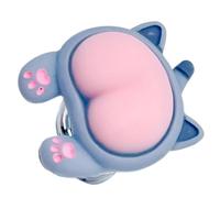 Toilet Button Cover - ABS Sturdy Fun Design, Flush Press Helper, Kitten Bunny Bear Butt Style | Hygienic Easy, Bathroom Decor Accessory, Nail Protection Tool For Home, Office