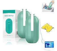 Toilet Cleaner,Automatic Long-Lasting Toilet Bowl Cleaners,Gel Cleaning Drop in Tank,Cleaners Bottle Makes Bowls Look New with a Light,Odor Removal Stain Removal,Fresh Scent (2)