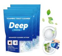Toilet Cleaner Limescale Remover, 2025 Upgrade Self-Starting Powder and Fast Heavy Duty Drain Gel for Toilets Cleaning, Shower and Toilet Drain Unclogger for All Plumbing(3pcs)