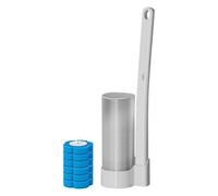 Toilet Cleaning Wand - 15.79 Inch Bathroom Toilet Brush | Refillable Toilets Bowl Wand Set - High Density Bristled Cleaning Wands Releases Solution with Water Perfect for Toilets Bathtubs Sinks