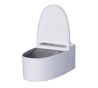 Toilet for Pet Bird, Wall Mounted Toilet Shaped Potty Trainer, Adhesive Cockatiel Feeder Design for Small to Medium Breeds, Lovebirds, loros, cócteles, Budgies