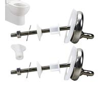 Toilet Lid Hinges Replacement - Standard Toilet Seat Cover Fixing Kit For Hotels, Universal Zinc Alloy Connectors With Screws, Multi-Purpose Repair Kit For Public Places Schools Home 4.5x1.5 Inches