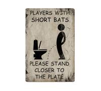 Toilet Metal Sign, Vintage Bathroom Decor, Restroom Art Piece with Classic Design, Accessory, Decorative Sign with Ergonomic Build, Home Decor for Office and Cafe Bathroom