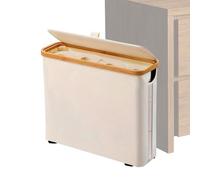 Toilet Paper Basket, Free Standing plegable Storage Organizer with Lid and Handle Large Capacity Toilet Roll Holder Bin, Durable Bathroom Storage Solution, for Home Bathroom Living Room Laundry