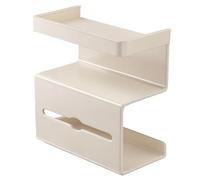 Toilet Paper Holder, No Drilling Paper Shelf Stand with Storage Rack Modern Space Saving Clean, Wall Mounted Dispenser for Home, RV, Guest Bath, Powder, Room, and Commercial