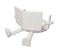 Toilet Paper Holder Stand - Funny 3D Printed Napkin Holder | Cute Reading Design Bathroom Tissue Holders for Home Kitchen RV, freestanded Organizer for Guest House, Cabinet Storage, Daily Use