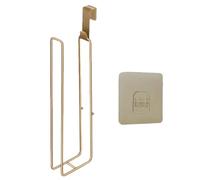 Toilet Paper Holder - Toilet Roll Holder | Roll Holders for Bathroom Storage Shelf and Dispenser Wall Mounted Iron Tissue Organizer No Drilling Rack