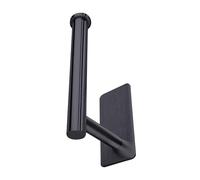 Toilet Paper Rack - Self Stick Mounting Holder, Resistant Steel Storage Bar, Contemporary Home Styling Fixture | No Drill Roll Support Designed Indoor Washroom Office Kitchen Use