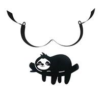 Toilet Paper Roll Holder Cute Black Wall Mounted Sloth Toilet Rolls Tissue Paper Storage Fit 5 Rolls Free Standing Funny Metal Organizer for Bathroom Decor