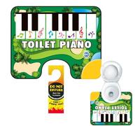 Toilet Piano Mat, Interactive Keyboard Rug, Anti-Slip Electronic Sound Mat Playful Waterproof Design, for Bathroom Potty, Floor Entertainment, Kids Training, Musical Fun, Home