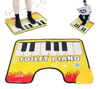 Toilet Piano Mat, Toilet Piano Mat Adult, Toilet Electronic Organ Floor Mat, Funny Potty Piano Musical Floor Mat with Anti-Slip Backing (1pc)