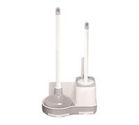 Toilet Plunger and Brush Set, Bathroom Toilet Bowl Brush Plunger Holder Set, Toilet Bowl Cleaner and Plunger Set, Compact Bathroom Cleaning Set, Brush and Plunger Set For Bathroom