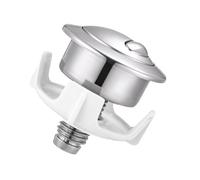 Toilet Push Button, Flush Control, High Performance Flusher Replacement, 1.89x2.13 Inches Easy Install Tank Part, Ideal for Home, Apartment, Repair, Plumbing, Fixtures Maintenance Use