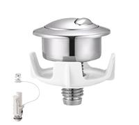 Toilet Push Button, High-Performance Flush Mechanism with Two Flush Options, 1.89x2.13 inches Tank Replacement Part for Easy Plumbing Repair in Homes, Apartments, and Rentals