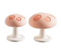 Toilet Push Button | Silicone Cute Mushroom Press Tool | 2pieces Toilet Tank Button Aid | for Bathroom Home Improvement Renovation Project