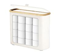 Toilet Roll Holder, Large Container Bathroom Accessories for Home, Toilet Paper Container Bathroom Organizer, Organization Restroom Corner Shelf Floor Gabinete