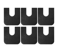 Toilet Rug, U-Shape Protector Pads, 6 piezas absorbentes capa antideslizante suave fieltro ajustable reutilizable fácil de Leak Protection, WC Seat Mat for Bathroom, 23,66 x 25,59