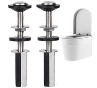 Toilet Screws For Seat - Stainless Steel Rubber | Hinges Toilet Seat Fastener Heavy Duty Rustproof Bolts | Universal Top Mount Tøilet Şeat Repair For Bathroom Restroom Or A Guest House.