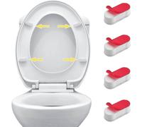 Toilet Seat Bumpers, 4Pcs White Toilet Seat Buffer Toilet Seat Bumpers