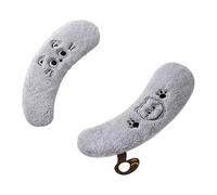 Toilet Seat Cover Pads, 1 Pair Soft Plush Washable Adhesive Warmers, Non-Slip Bathroom Accessories, Cotton Material, Easy to Attach, Remove