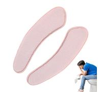Toilet Seat Cover Pads, Washable Reusable Sticky Mat, Double Flap Separation Plush Toilet Seat Pad for Kids Adults, Winter Cold Weather Bathroom Comfort and Home Sower Room, Soft Hygienic Protection