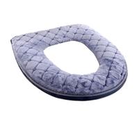 Toilet Seat Cushion, Velvet Padded Cover, Washable Thick Material, Full Envelope Design, Zipper Style for Oval Seats and Household Toilets, Soft Pad with Secure Fit Comfort