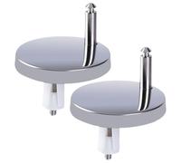 Toilet Seat Hinge Screws Bolts and Nuts, 2.4x2.4x1.64 Inches, 2X Quick Release Replacement Fastening Kit, Fittings for Bathroom, Home, Hotel, Dorm Toilet Repair