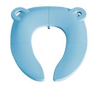 Toilet Seat, Potty Seat, Foldable Compact Lightweight Non Slip Portable Secure Fit Easy Cleaning Washable Quick Setup, Kids Potty for Outdoor Bathroom Travel, 13.8 * 11.8Inches, Pink, Blue