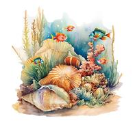 Toilet Seat Wall Sticker - Underwater World Toilet Lid Seat Decals | Strong Back Adhesive Decoration Tool For Hotels, Schools, Family Bathrooms, And Shopping Malls