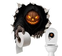 Toilet Sticker, Halloween Seat Decal, Waterproof PVC Scary Bathroom Decor