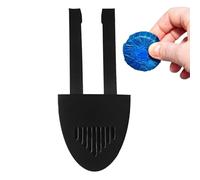 Toilet Tank Cleaner Holder, Anti Slip Carrier, Hangable Toilet Tablet Holder with Hook, Bathroom Sanitation Accessory for Apartment Home RV, Boat Rental House Maintenance Use