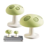 Toilet Tank Flush Button | Silicone Cute Mushroom Flush Replacement | 2pieces Eye-Catching Design Toilet Tank Button Aid | Prevent Damage For Home Improvement Washroom Upgrade