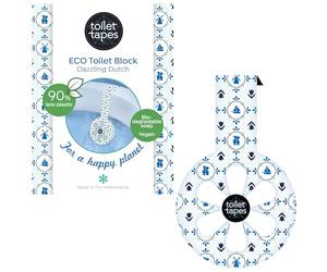 Toilet Tapes - Aroma autoadhesivo para inodoro - Más de 220 enjuagues - 90% menos de plástico - Aroma de inodoro alternativa al bloque de inodoro - Orgánico y Eco - Bandas de inodoro, Dazzling Dutch