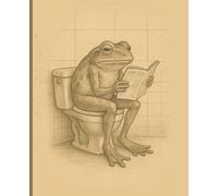 Toilet Thoughts: Frog Edition: A Funny Lined Journal Featuring a Thoughtful Frog on the Toilet - 100 Pages, 7.5 x 9.25"