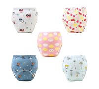 Toilet Training Pants, Elastic Potty Undies, Cotton Reusable Trainer, Comfortable Flexible Fit, Home Toddler Potty Wear, Size 90-100 Inches, Assorted Colors, 1 Piece, 8-13kg