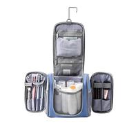 Toiletries Travel Bag,Toiletry Storage Bag with Hook,Cosmetics Storage Pouch | for Business Trips Vacations Hotel Rooms Bathrooms Gyms Outdoors Camping Luggage Suitcases