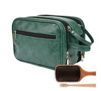 Toiletry Bag for Men, Travel Shaving Bag, Spacious Toiletry Organizer, Travel Toilet Bags with Spacious Compartments 9.45x6.69x5.51 Inches for Business and Leisure Travel (1 Piece), Verde,