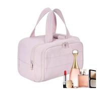 Toiletry Bag Set, Travel Cosmetic Organizer, 10,43 x 7,09 in Makeup Storage Case, Amplia Wide Opening, Lightweight Waterproof Design for Vacation Or Daily Use, rosa, Se référer au descriptif, Consulte