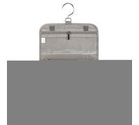 Toiletry Bag, Travel Cosmetic Organizer, Hangable Waterproof Pouch, Compact Fold Design, Zippered Compartments, Carry Handle Top, Space Saving, Easy Access, Perfect for Dorm, Hotel, Vanity, 38.5x23cm