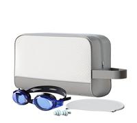 Toiletry Bag, Waterproof Storage Gym Bag, Large Capacity Shower Tote with Zipper, Travel Accessories, Storage Organizer for Swimming and Fitness10.24x4.13x6.3 Inches