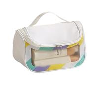Toiletry Bags, Cosmetic Bag, 8,66 x 5,51 x 6,3 pulgadas, transparente y portátil, compacto, Travel Make Up Organizer, Perfect for Organizing and Pack Small Items When Traveling, , Se référer au