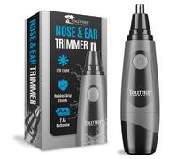 ToiletTree - Recortadora de pelo profesional resistente al agua con luz LED, color gris