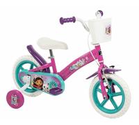 Toimsa Gabbys Dollhouse 12 Inch Bicycle, Kids Bike Learn to Ride, with Training Wheel stabilisers and Mudguard, for Children/Youth Age 3-5 Years, Pink