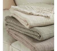 Toison d’or Vellón Dorado Estrela Plaid, 125 cm x 180 cm, tamaño, Natural