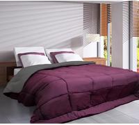 Toison d'Or Vellocino Dorado Cocoon Edredón Ciruela/Acero, 200 cm x 200 cm
